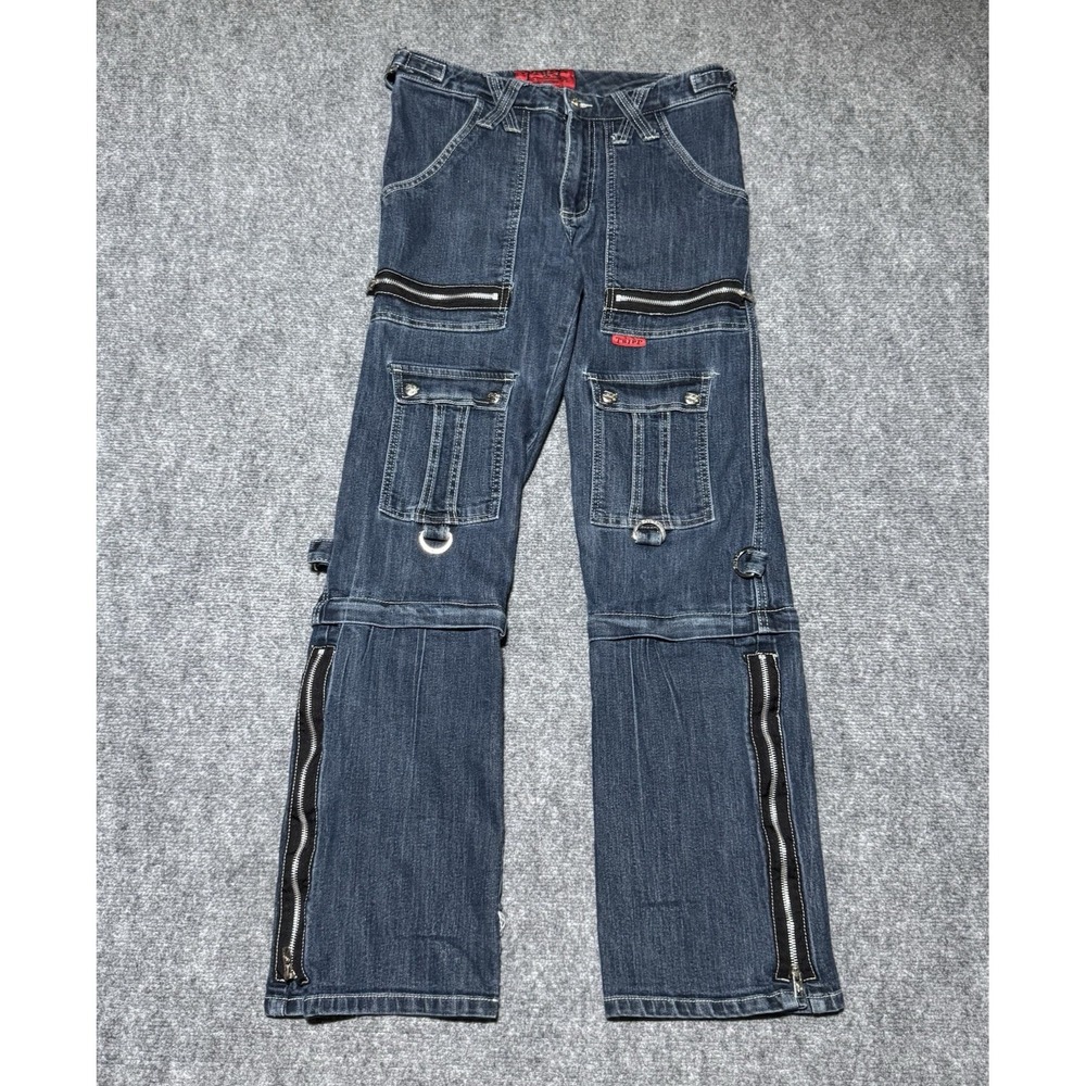 Tripp NYC Goth Rave Cargo Zipper Pants/Zip Off Shorts Daang Goodman Women 27/5